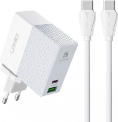 Încărcător LDNIO 65W cu USB și conectori USB-C