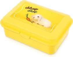 Cutie de prânz galbenă cu iepuraș 750 ml
