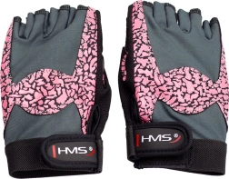 Mănuși fitness pentru femei HMS RST03 roz – S