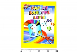 Hârtie adezivă colorată A4, 10 foi