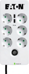 Prelungitor cu protecție la supratensiune EATON Protection Box 6 USB