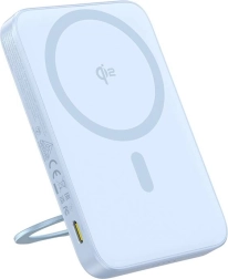 Powerbank Baseus cu suport PicoGo Qi2 5000 mAh 20 W albastru