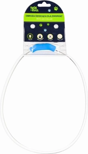 Zgărdă LED luminoasă cu încărcare USB pentru câine și pisică
