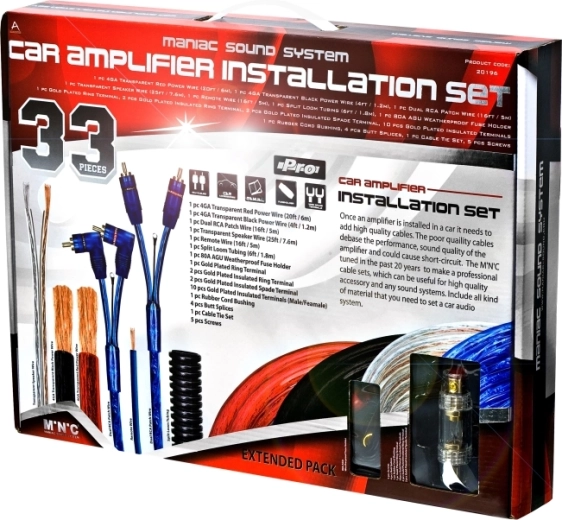 Set de cabluri pentru instalarea amplificatorului auto Hi-Fi