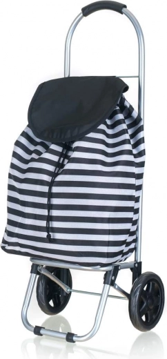 Cărucior de cumpărături pe roți 87 × 35 × 28 cm, în dungi