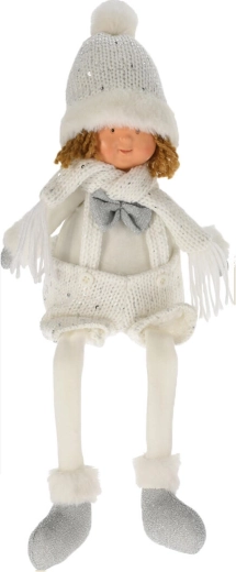 Aspect elegant alb‑argintiu