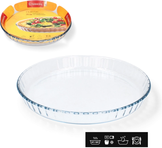 Formă de tartă din sticlă TERMISIL 28 cm