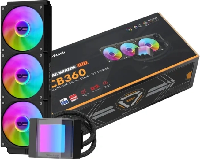 Răcire cu lichid CPU DarkFlash CB360 ARGB 360 mm neagră