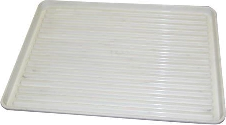 Scurgător pentru vase 50 × 40 cm din plastic alb