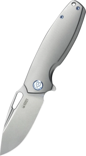 Kubey Tityus cuțit pliabil de buzunar 8,6 cm titan gri