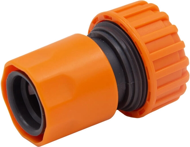 Cuplaj rapid cu supapă de stop 3/4 pentru furtunuri de grădină AQUA