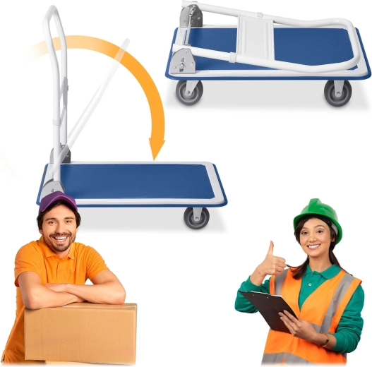 Mâner pliabil și roți pivotante 360°