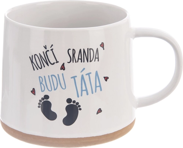 Cană ceramică „Voi fi tată” 0,63 l
