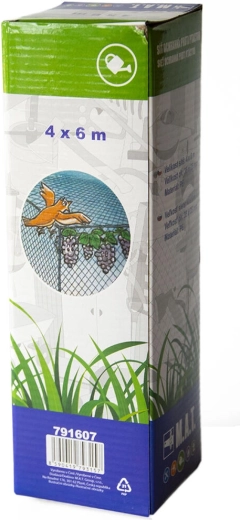 Plasă de protecție împotriva păsărilor 4 × 6 m, ochiuri 15 × 20 mm