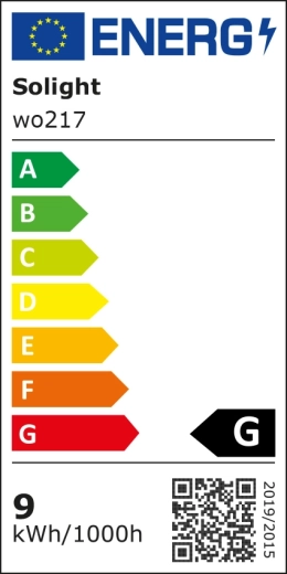 Clasa energetică G conform etichetei UE
