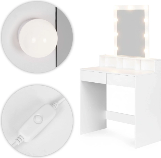 Iluminare LED clară pentru machiaj precis