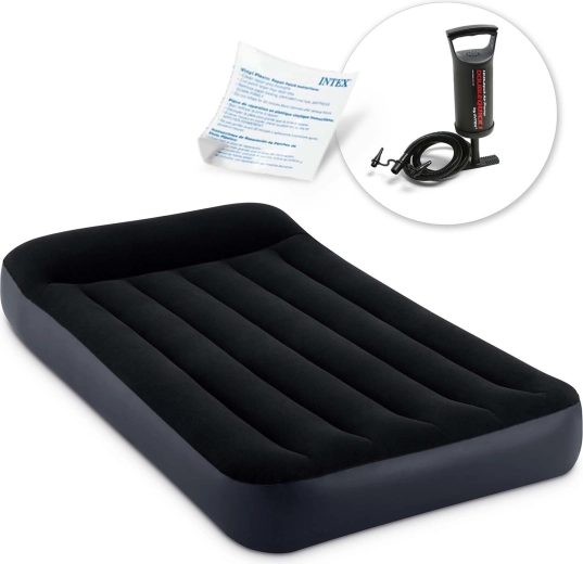 Saltea gonflabilă Intex cu pompă manuală cu piston 191 × 99 × 25 cm