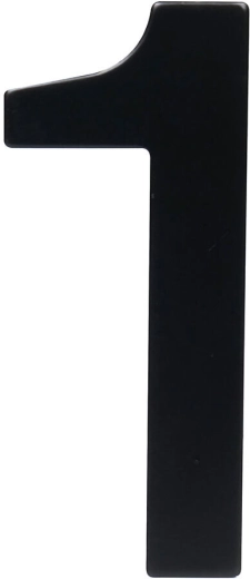 Număr pentru casă 1, 95 mm, inox, negru mat