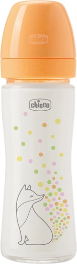 Chicco biberon din sticlă Perfect Easy 240 ml cu tetină din silicon