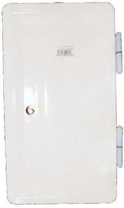 Uși duble pentru coș de fum albe 160 × 320 mm