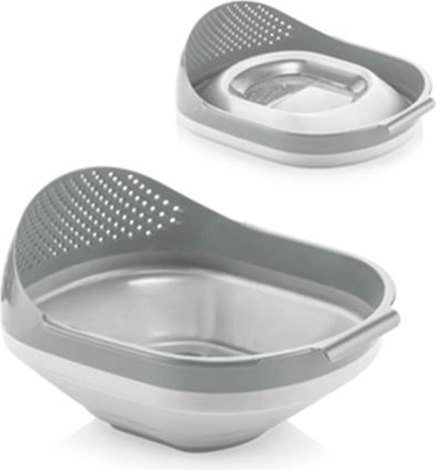 Strecurătoare pliabilă pentru orez Kitchisimo 27,5 × 23 cm