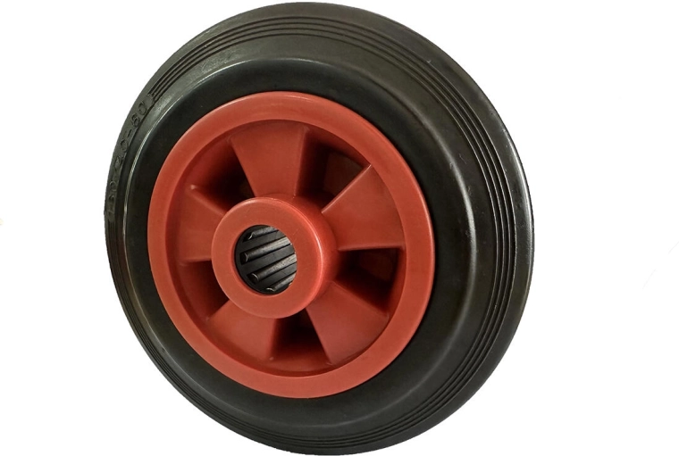 Rotiță de schimb din plastic cu bandaj 125 mm, ax 12 mm