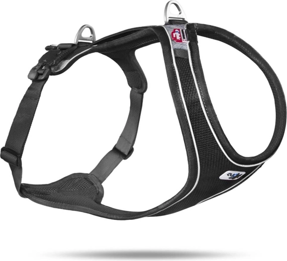 Ham pentru câini Curli Belka Comfort negru, mărimea L (25–35 kg)