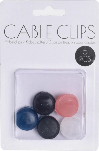 Organizator pentru cabluri – suporturi autoadezive (5 buc.)