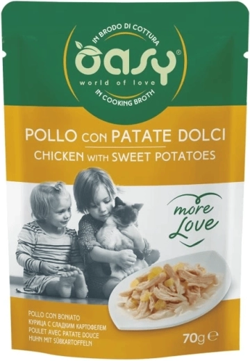 Oasy More Love pui cu cartofi dulci plic 70 g