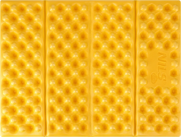 Perne de șezut pliabile din spumă cu strat de aluminiu reflectorizant NILS Camp galben