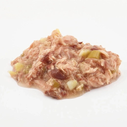 Textură suculentă cu bucăți de ton