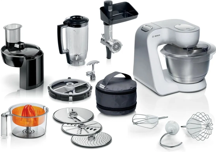 Robot de bucătărie bosch serie 4 mum5 1000 w alb/argintiu
