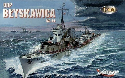 Model din plastic ORP Błyskawica vz.44