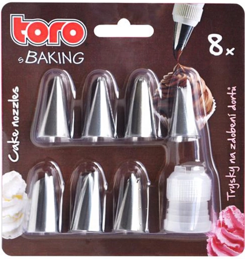 Set de duiuri de decorare din inox pentru torturi, 7 buc.