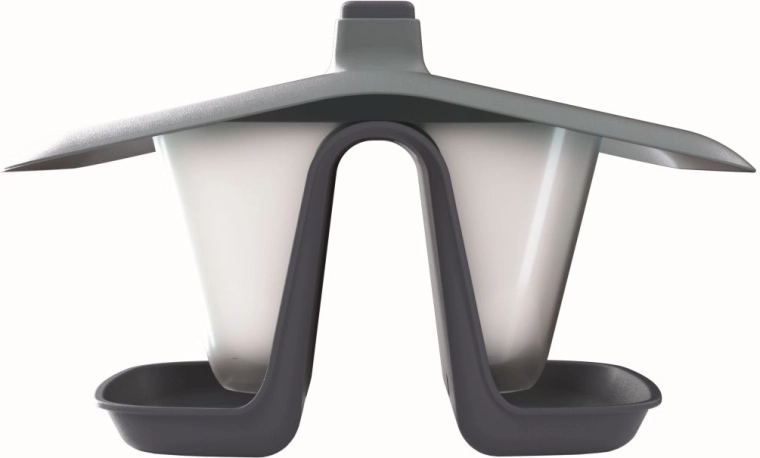 Hrană suspendată dublă pentru păsări Birdyfeed Double 28 cm, antracit