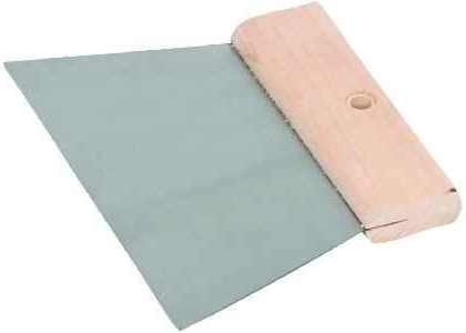 Gletieră dreaptă din oțel 180 mm cu mâner din lemn