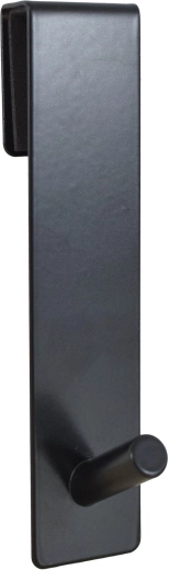 Cuier negru din oțel inoxidabil pentru ușă 6 × 20 cm