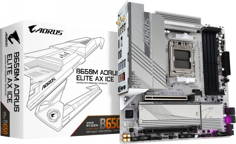 Gigabyte Aorus B650M A Elite AX ICE placă de bază mATX AM5