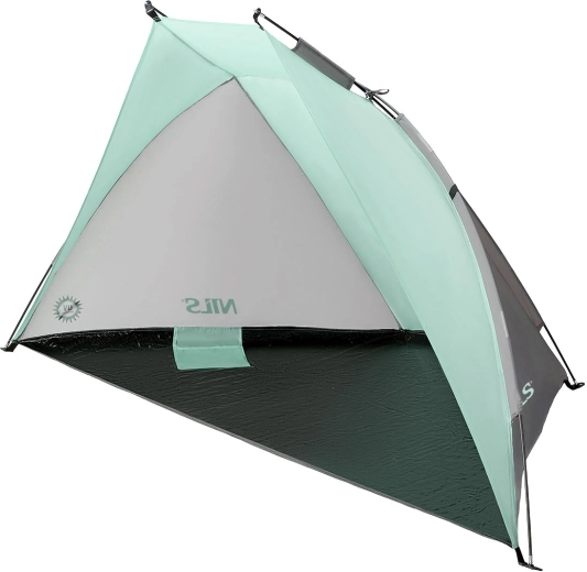 Cort de plajă NILS Camp, culoare măslinie