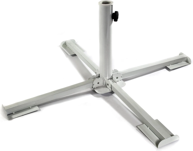 Suport metalic pentru umbrelă de soare – alb