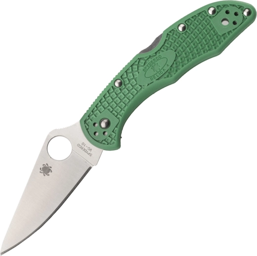 Spyderco Delica 4 Lightweight flat ground cuțit pliabil verde