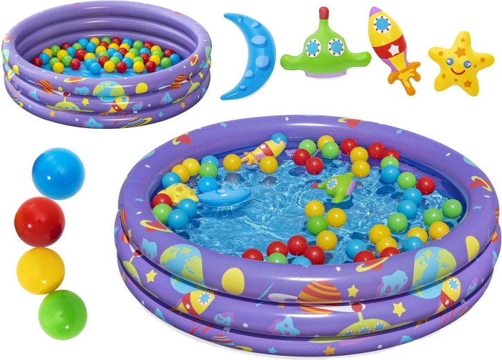 Piscină gonflabilă pentru copii cu bile Bestway