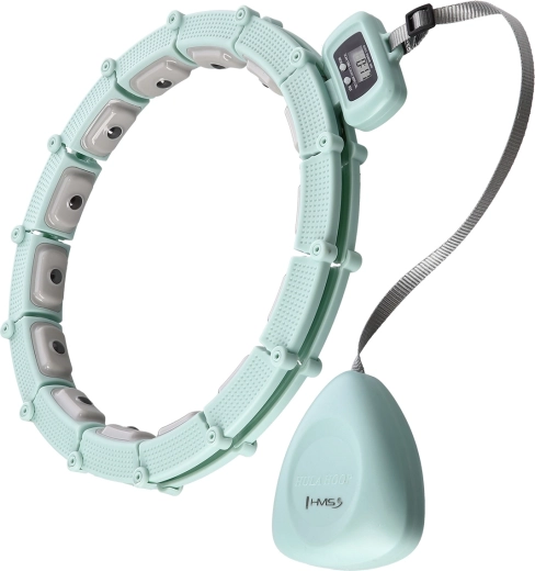 Hula hoop de masaj cu greutate și contor HMS HHM14 – verde