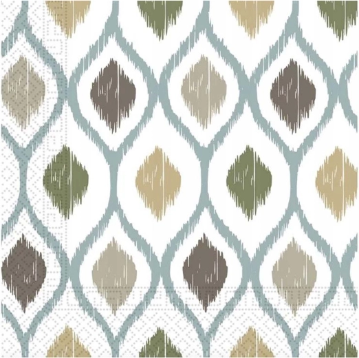 Șervețele Boho, 3 straturi, 33 × 33 cm