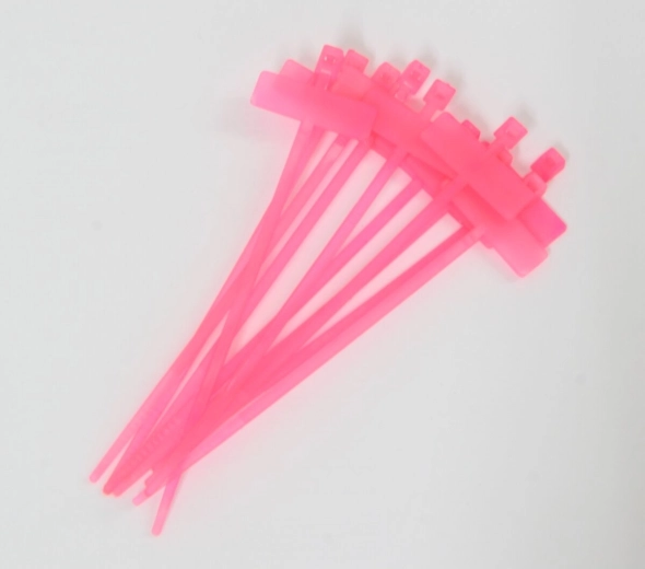 Jamara coliere de cablu roșii 100 × 2,5 mm (10 buc)