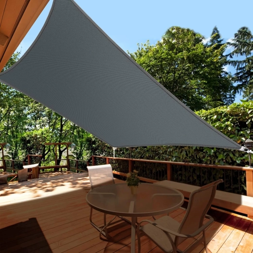 Prelată de umbrire dreptunghiulară 2 × 3 m, gri