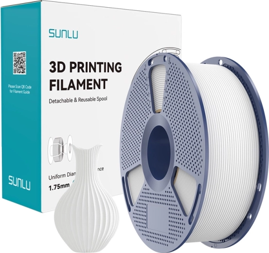 Sunlu PLA Classic filament alb 1,75 mm – 1 kg