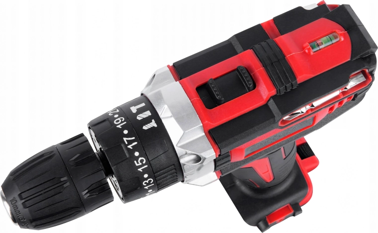 Mașină de găurit/înșurubat cu acumulator 18 V cu geantă, 2× baterii și iluminare LED