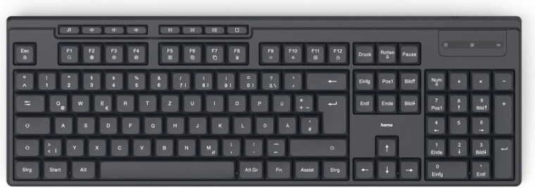 Tastatură fără fir Hama WK-200 neagră
