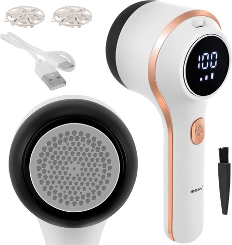 Aparat de îndepărtat scamele RUHHY fără fir, cu LCD, 6 lame și USB‑C